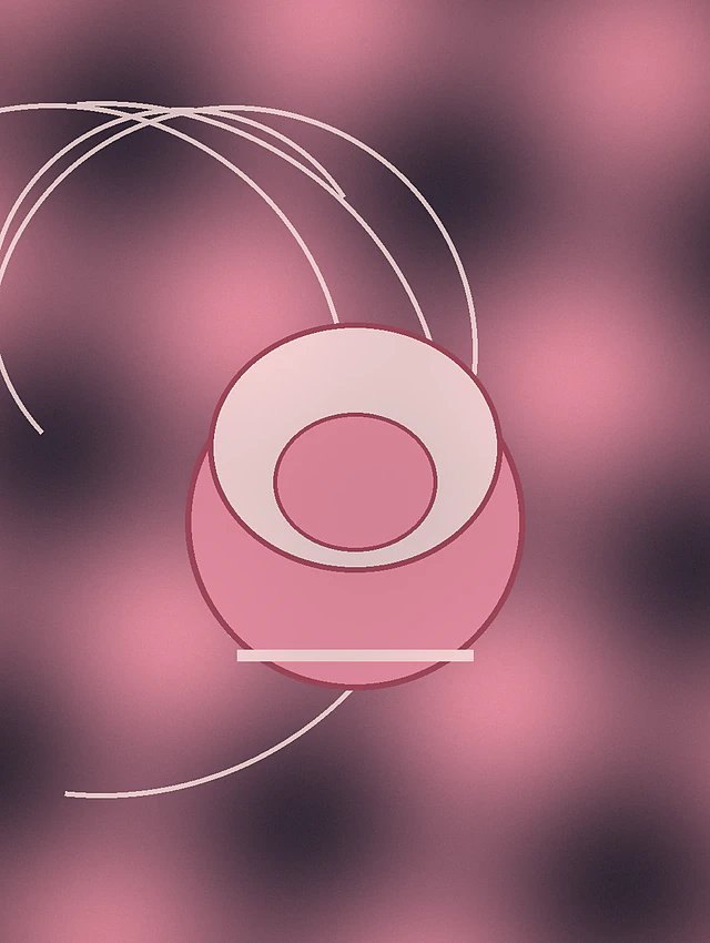 Project-original abstract cream blush pot illustration