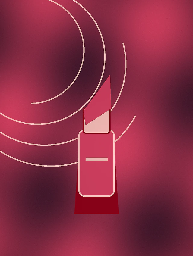 Project-original abstract lipstick illustration