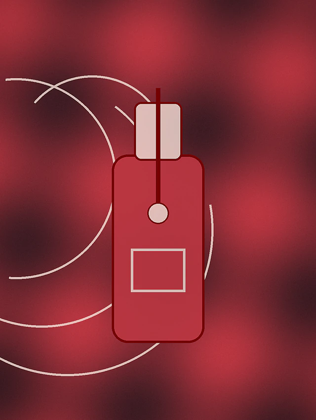 Project-original abstract peeling solution bottle illustration