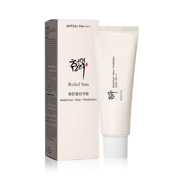 Beauty of Joseon Beauty of Joseon Relief Sun: Rice + Probiotics SPF50+ PA++++ — Product-family illustration; shade/packaging may vary