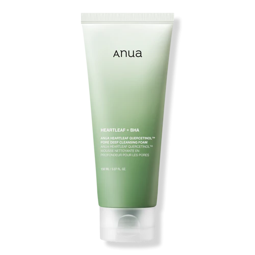 Anua Heartleaf Quercetinol Pore Deep Cleansing Foam — Product-page image; packaging may vary