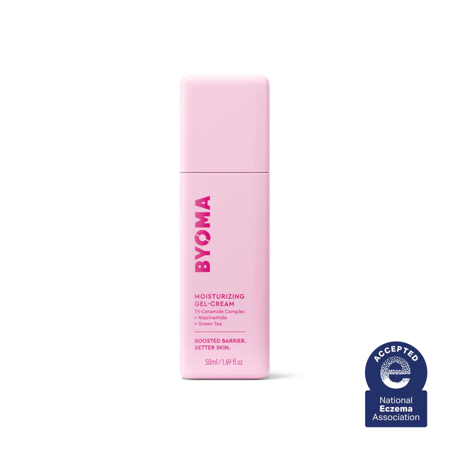 BYOMA Moisturizing Gel Cream — Product-family illustration; shade/packaging may vary