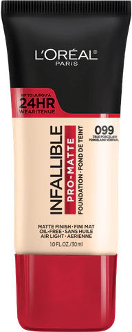 L'Oreal Paris Infallible Pro-Matte Foundation — historical product image; packaging or shade may differ