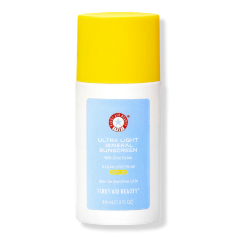 First Aid Beauty Mineral Sunscreen SPF 30 — historical product image; packaging or shade may differ