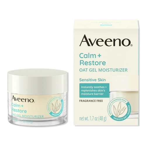 Aveeno Calm + Restore Oat Gel Moisturizer — historical product image; packaging or shade may differ