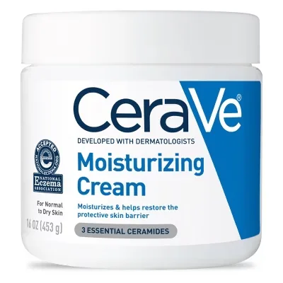 Moisturizing Cream, Body and Face Moisturizer for Dry Skin, Body Cream with Hyaluronic Acid and Ceramides, Daily Moisturizer, Oil-Free, Fragrance Free, Non-Comedogenic