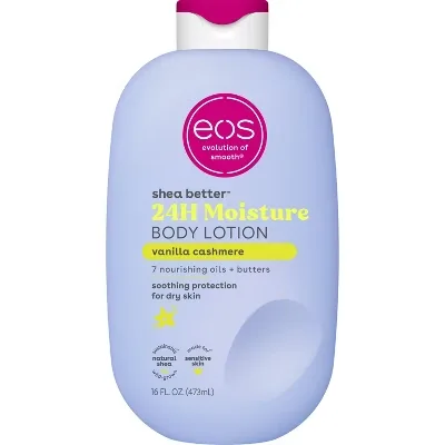 EOS Shea Better Body Lotion Vanilla Cashmere, 24H Moisture, 16 fl oz product image