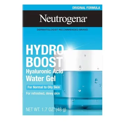 Hydro Boost Water Gel, 24 Hr Hydration for Normal/Oily Skin, Signature Fragrance, Face Moisturizer with Hyaluronic Acid, Skin Care for Juicy, Deeply Hydrated Skin, 1.7 oz