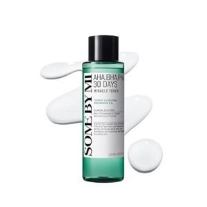 Some By Mi SOME BY MI AHA BHA PHA 30 Days Miracle Toner – 5.07oz, 150ml – Korean Salicylic Acid Exfoliating Face Toner for All Skin Types – Daily Pore Care & Oil Control with 2% Niacinamide – Korean Skin Care